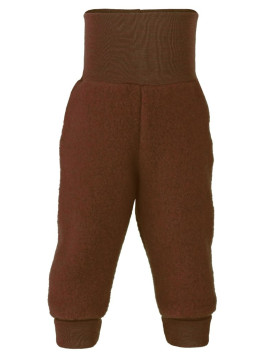 ENGEL - Bio Baby Fleece Hose mit Nabelbund, Wolle, zimt melange