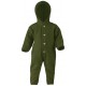 ENGEL - Bio Baby Fleece Overall mit Kapuze, Wolle, schilf