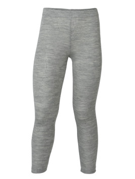 ENGEL - Bio Kinder Leggings, Wolle/Seide, hellgrau