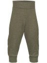 ENGEL - Bio Baby Hose mit Nabelbund, Wolle/Seide, olive