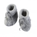 ENGEL - Bio Baby Fleece Schuhe, Wolle, grau