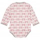 loud + proud - Bio Baby Body langarm mit Eichhörnchen-Druck. mauve