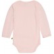 loud + proud - Bio Baby Body langarm Derby Rib mit Wald-Druck, rose