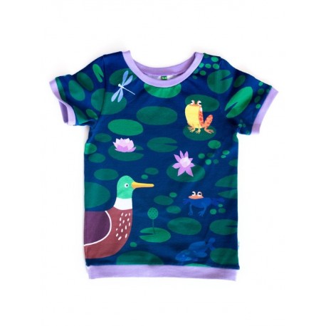 merle kids - Bio Kinder T-Shirt mit Ententeich-Motiv