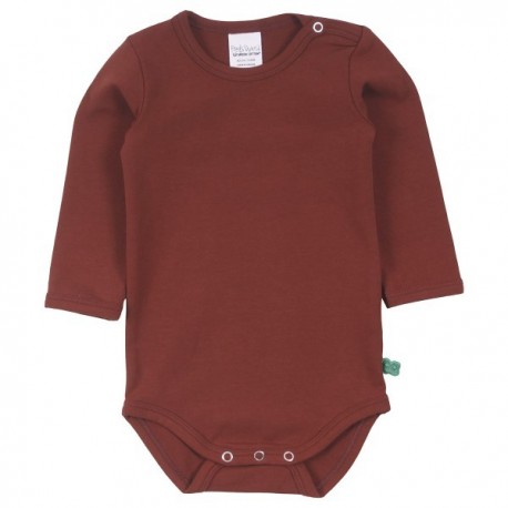 Fred`s World by Green Cotton - Bio Baby Body langarm, bordeaux
