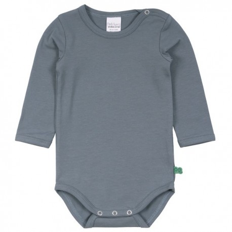 Fred`s World by Green Cotton - Bio Baby Body langarm, hellblau