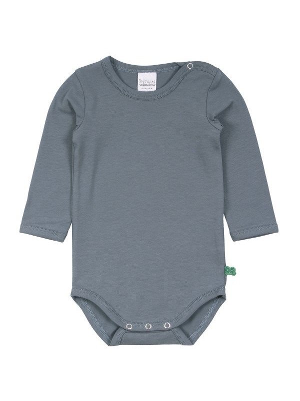 Fred`s World by Green Cotton - Bio Baby Body langarm, hellblau