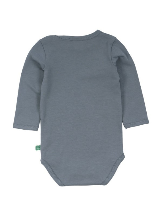 Fred`s World by Green Cotton - Bio Baby Body langarm, hellblau