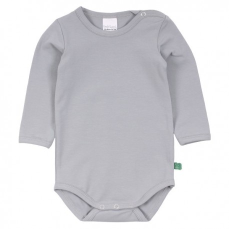 Fred`s World by Green Cotton - Bio Baby Body langarm, hellblau