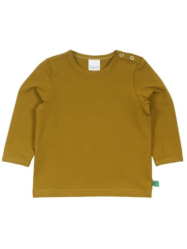 Fred`s World by Green Cotton  - Bio Kinder Langarmshirt, pesto