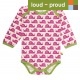 loud & proud - Body mit Schnecken-Druck