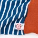 Cheeky Apple - Bio Kinder Jerseyhose mit Streifen, blau/rost