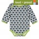 loud & proud - Body mit Elefanten-Druck