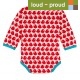 loud & proud - Body mit Vögel-Druck