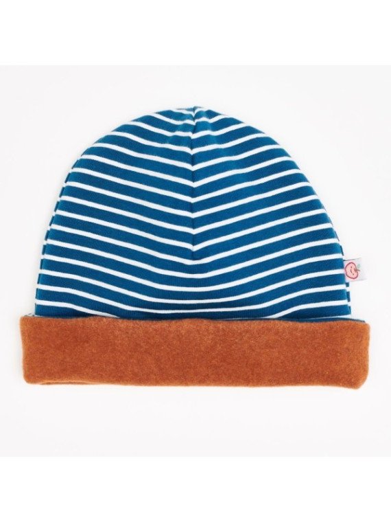 Cheeky Apple - Bio Kinder Beanie mit Streifen