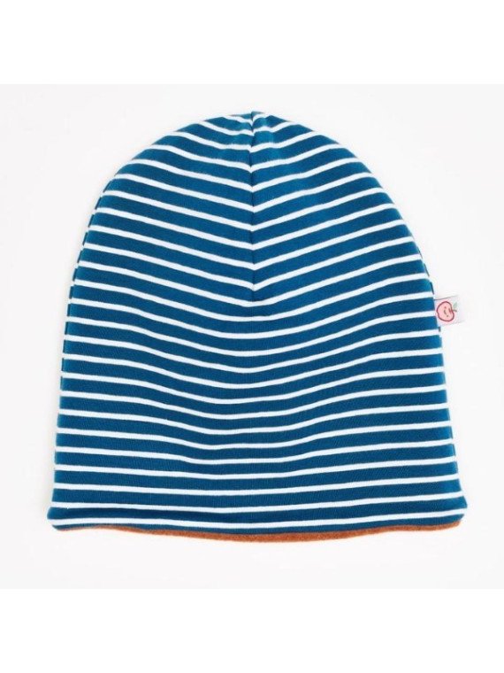 Cheeky Apple - Bio Kinder Beanie mit Streifen