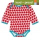 loud & proud - Body mit Vögel-Druck