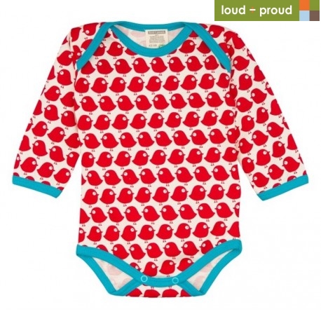 loud & proud - Body mit Vögel-Druck