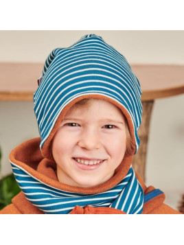 Cheeky Apple - Bio Kinder Beanie mit Streifen