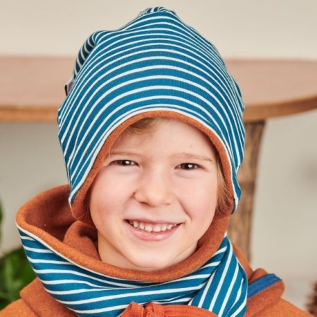 Cheeky Apple - Bio Kinder Beanie mit Streifen
