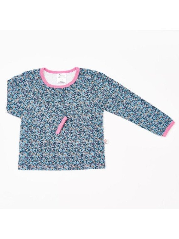 Cheeky Apple - Bio Kinder Langarmshirt mit Blumen-Allover