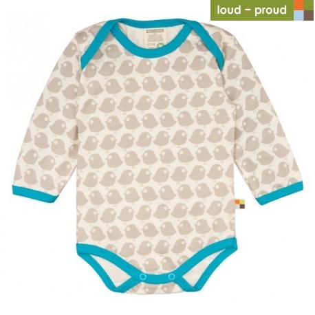 loud & proud - Body mit Vögel-Druck