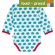 loud & proud - Body mit Igel-Druck