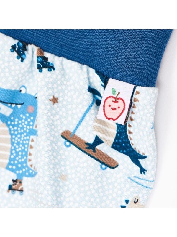 Cheeky Apple - Bio Kinder Jerseyhose mit Krokodil-Allover