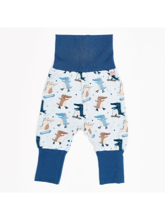 Cheeky Apple - Bio Kinder Jerseyhose mit Krokodil-Allover
