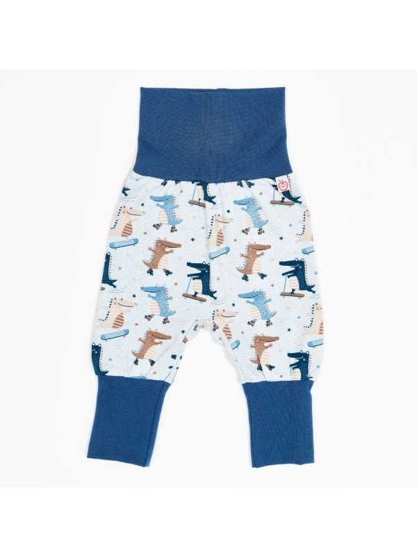 Cheeky Apple - Bio Kinder Jerseyhose mit Krokodil-Allover