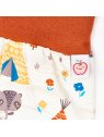 Cheeky Apple - Bio Kinder Jerseyhose mit Abenteuercamp-Allover
