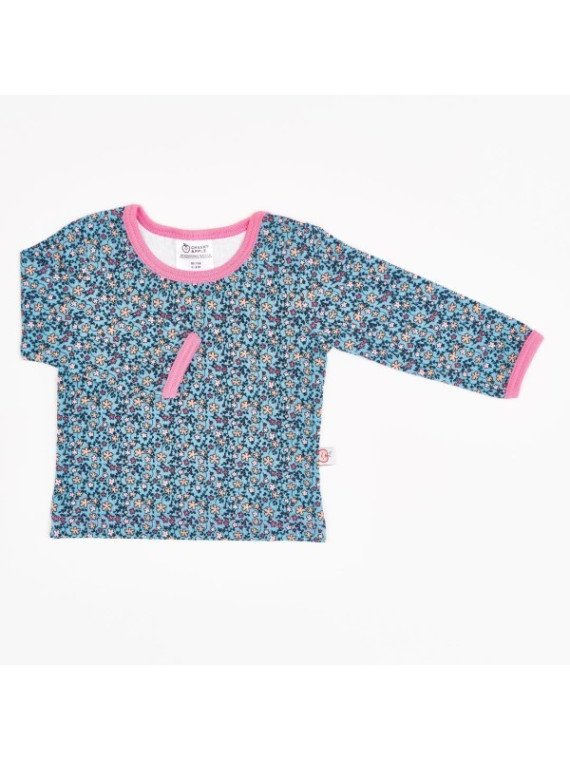 Cheeky Apple - Bio Baby Langarmshirt mit Blumen-Allover