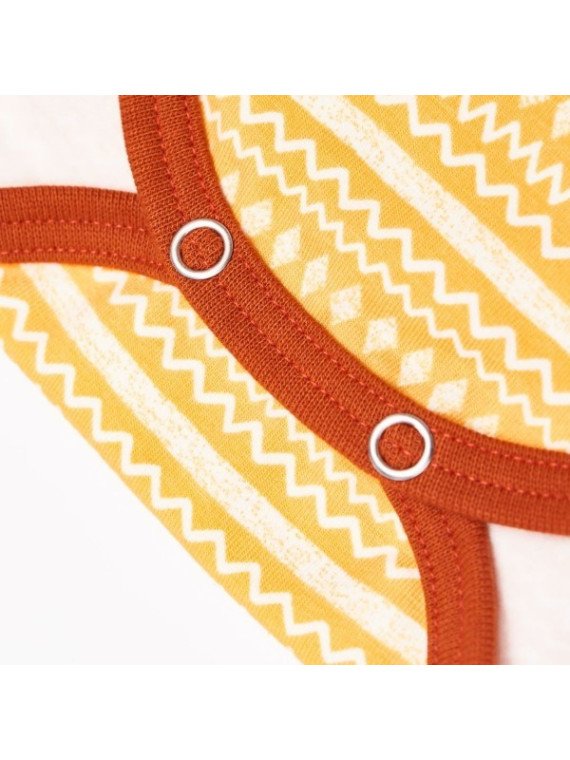 Cheeky Apple - Bio Baby Body langarm mit Muster