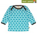 loud + proud - Bio Kinder Langarmshirt mit Elefanten-Druck