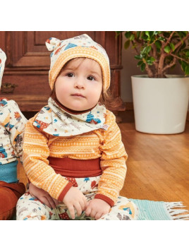 Cheeky Apple - Bio Baby Body langarm mit Muster