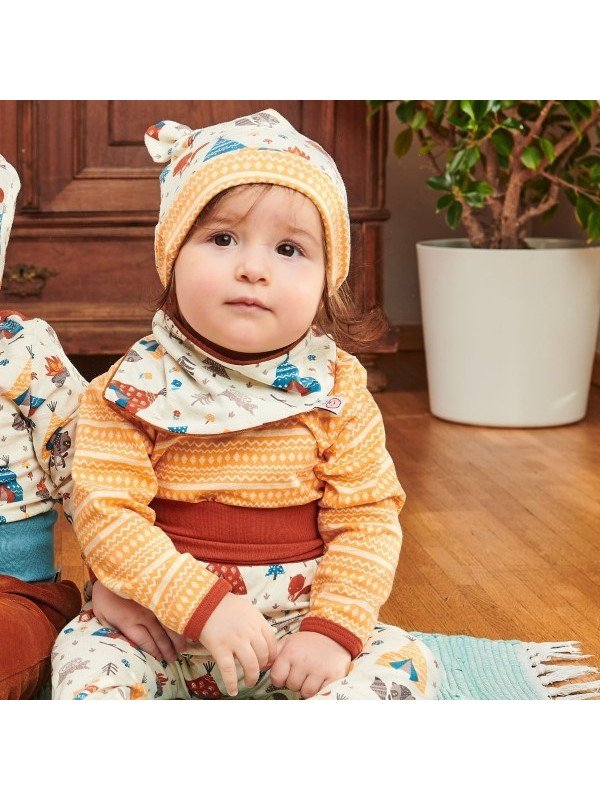 Cheeky Apple - Bio Baby Body langarm mit Muster