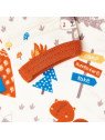 Cheeky Apple - Bio Baby Body langarm mit Abenteuercamp-Allover