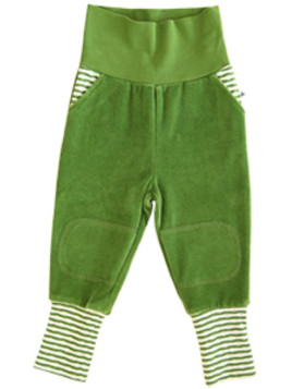 Leela Cotton - Bio Baby Nickyhose, waldgrün