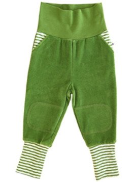 Leela Cotton - Bio Baby Nickyhose, waldgrün