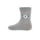 Ewers - Bio Baby Socken Doppelpack mit Bären- und Sternen-Motiv, grau