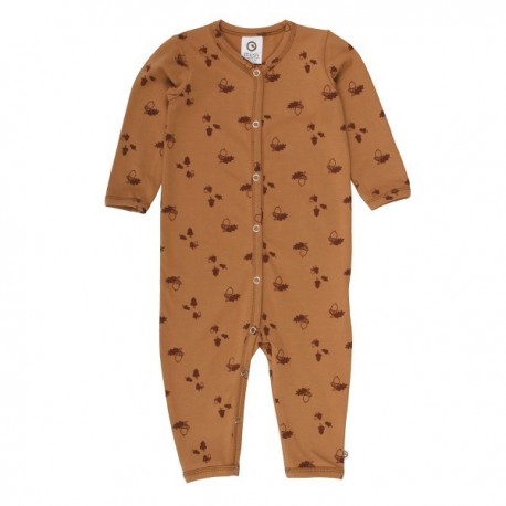 Müsli by Green Cotton - Bio Baby Strampler mit Nuss-Allover