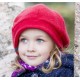 PICKAPOOH - Bio Kinder Fleece Basken Mütze "Britt", Wolle, rot