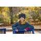 PICKAPOOH - Bio Kinder Fleece Basken Mütze "Britt", Wolle, anthrazit