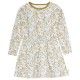Fred`s World by Green Cotton - Bio Kinder Sweatkleid mit Blumen-Allover, creme
