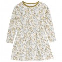 Fred`s World by Green Cotton - Bio Kinder Sweatkleid mit Blumen-Allover, creme