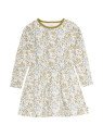Fred`s World by Green Cotton - Bio Kinder Sweatkleid mit Blumen-Allover, creme