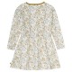Fred`s World by Green Cotton - Bio Kinder Sweatkleid mit Blumen-Allover, creme