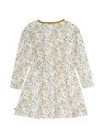 Fred`s World by Green Cotton - Bio Kinder Sweatkleid mit Blumen-Allover, creme