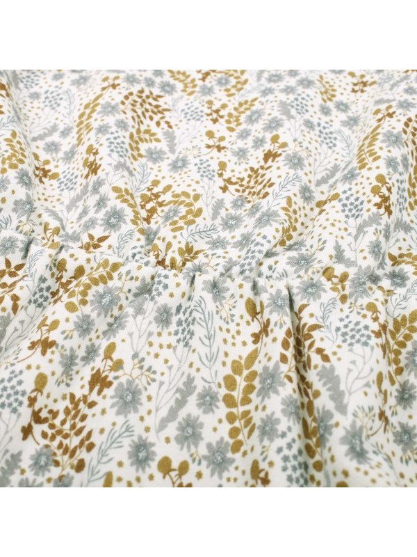 Fred`s World by Green Cotton - Bio Kinder Sweatkleid mit Blumen-Allover, creme