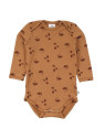 Müsli by Green Cotton - Bio Baby Body langarm, nuss